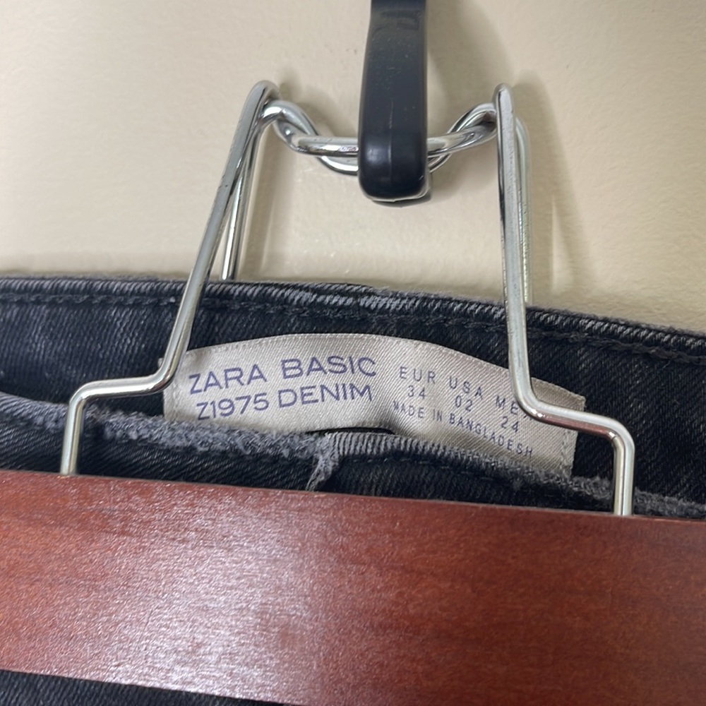 Zara Basic Destroyed Distressed Denim - image 2